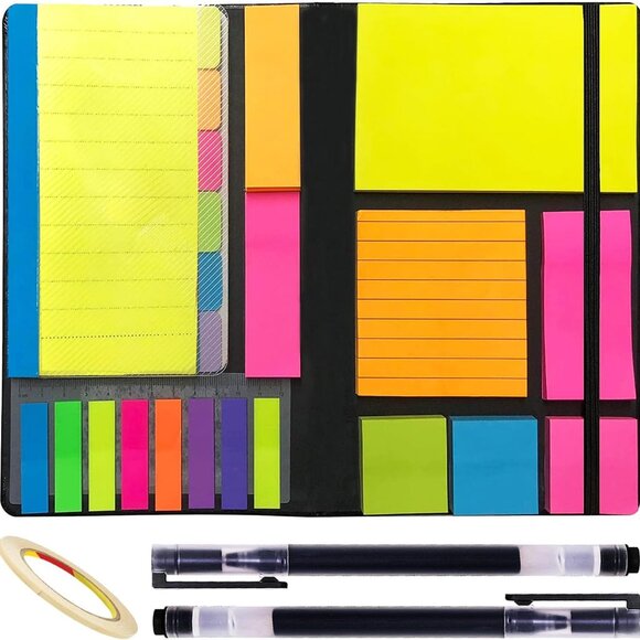 Sticky Notes Set, Sticky Notes Tabs, 710 Pack, Divider Sticky Notes, School Supp - Picture 1 of 8
